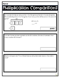 Multiplication Comparison Problems