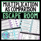Multiplication Comparisons Math Escape Room - Breakout Activity
