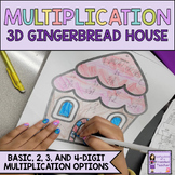 Multiplication Craftivity - Gingerbread House Worksheets a