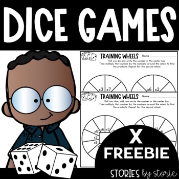 Preview of Multiplication Dice Game Freebie