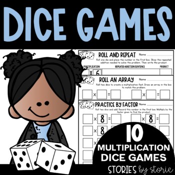 Preview of Multiplication Dice Games Printable and Digital Activities