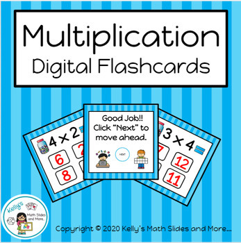 Preview of Multiplication - Digital Flashcard Game