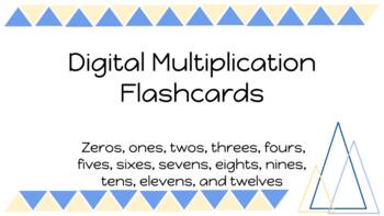 Preview of Multiplication Digital Flashcards ALL FACTS 0-12 Times Tables