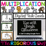 Multiplication Digital Task Cards - 2, 3, and 4 digits by 
