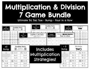 Preview of Multiplication & Division 7 Game Bundle - 291 Games - Includes x Strategies!