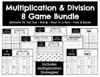 Preview of Multiplication & Division 8 Game Bundle - 338 Games - Includes x Strategies!