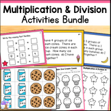 Multiplication & Division Activities Task Cards, Match Gam