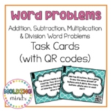 3rd Grade One Step Word Problems Task Cards (mixed operations)