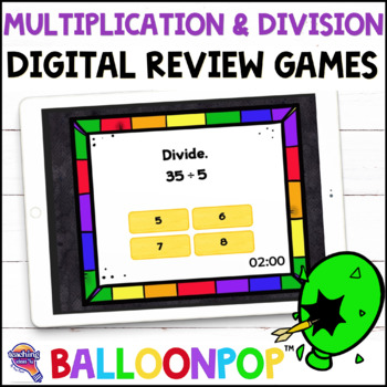 Preview of Multiplication & Division BalloonPop™ Digital Review Games