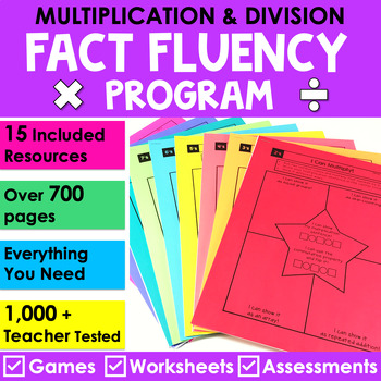 Preview of Multiplication & Division Fact Fluency Program