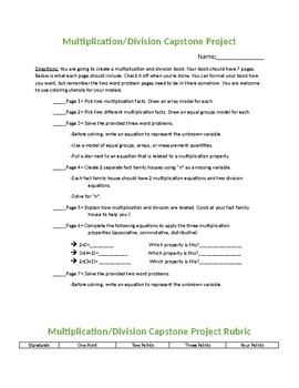 Preview of Multiplication-Division Capstone Project