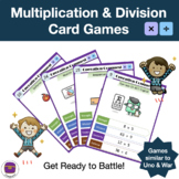 Multiplication & Division Card Games | Similar to Uno & War