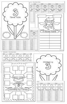 multiplication division cut and paste activities 2 3 4