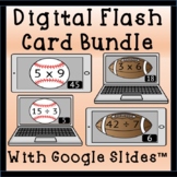 Multiplication & Division Digital Flash Cards Bundle - Dis