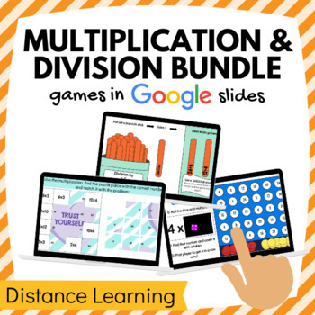 Preview of Multiplication & Division Digital Games Bundle │ Math Games