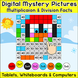 Multiplication and Division Game: Digital Mystery Pictures