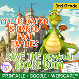 Multiplication & Division Fact Families 3rd Grade Math Esc