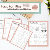Multiplication & Division Fact Families (Number Bonds)