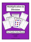 Multiplication & Division Fact Family Color Blends