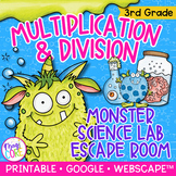 Multiplication & Division Fact Fluency Escape Room Digital