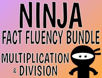 Preview of Multiplication & Division Fact Fluency Ninja BUNDLE