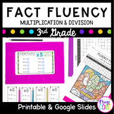 Multiplication & Division Math Fact Fluency 3rd Grade Work