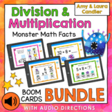 Multiplication & Division Monster Math Facts Boom Cards Bu