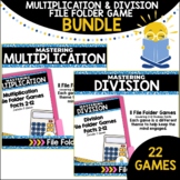 Multiplication & Division File Folder Games Bundled Set (2