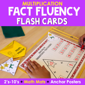 Preview of Math Fact Fluency with Flash Cards - Multiplication - Division