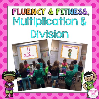 Preview of Multiplication & Division Math Facts Fluency & Fitness® Brain Breaks