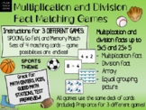 Multiplication & Division Math Games - Facts up to 5x5 - a