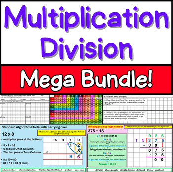 Preview of Multiplication & Division Mega Bundle: 5th Grade!