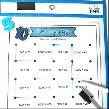 multiplication division patterns game freebie by live