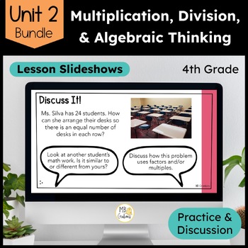 Preview of Multiplication, Division, & Patterns - 4th Grade iReady Math Unit 2 Slideshows
