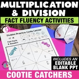 Multiplication & Division Practice Cootie Catcher, Chatter