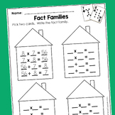 Multiplication & Division Related Fact Families: Dice or C