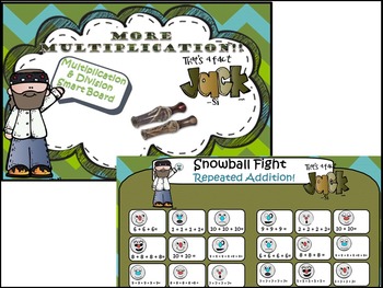 Preview of Multiplication & Division with Duck Dynasty Smart Board Lessons/Games!!