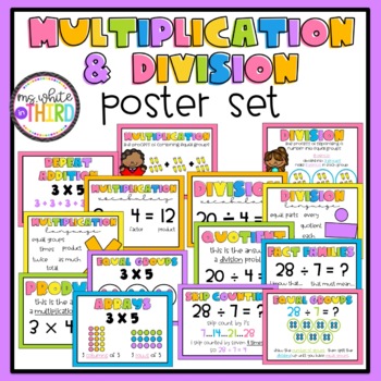 Preview of Multiplication & Division Strategy Posters