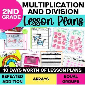 Preview of Multiplication and Division with Arrays and Repeated Addition and Equal Groups