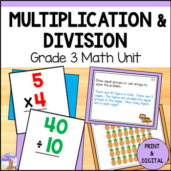 Preview of Multiplication & Division Unit - Grade 3 Math (Ontario) - Arrays, Ratios