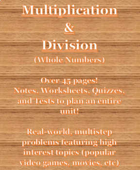 Preview of Multiplication & Division Unit Materials