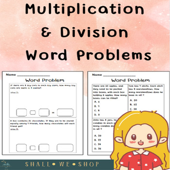 Preview of Multiplication  & Division  Word Problems