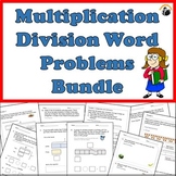 Multiplication Division Word Problems Worksheets Bundle Grade 3-4