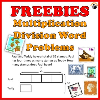 Preview of Multiplication Division Word Problems Worksheets Freebies Grade 3-4