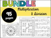 Multiplication Division bundle de fiches jeux centres test