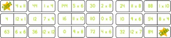 multiplication dominoes printable