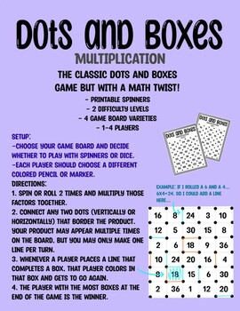 Number Dots & Boxes Game Book: A Fun Twist To The Dot & Box Game For Hours  Of Fun!: 99 Pages Of Dot & Box Games With Numbers. A Fun And Excellent