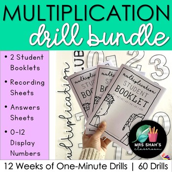 Preview of Multiplication Drill Bundle - Half Year Worth of Drills to Improve Fact Fluency