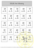 Multiplication Drill Set (Free Printable A4)