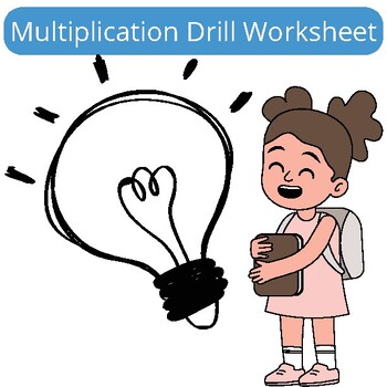 Preview of Multiplication Drill Worksheet